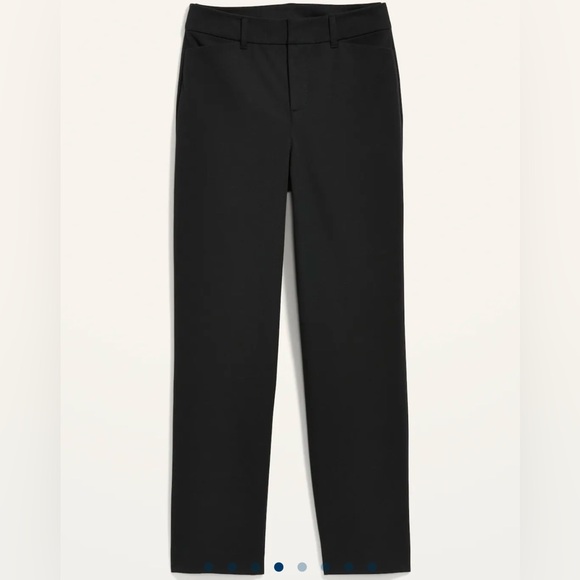 Old Navy High-Waisted Pixie Straight Pants Black Size 0 - Picture 2 of 8